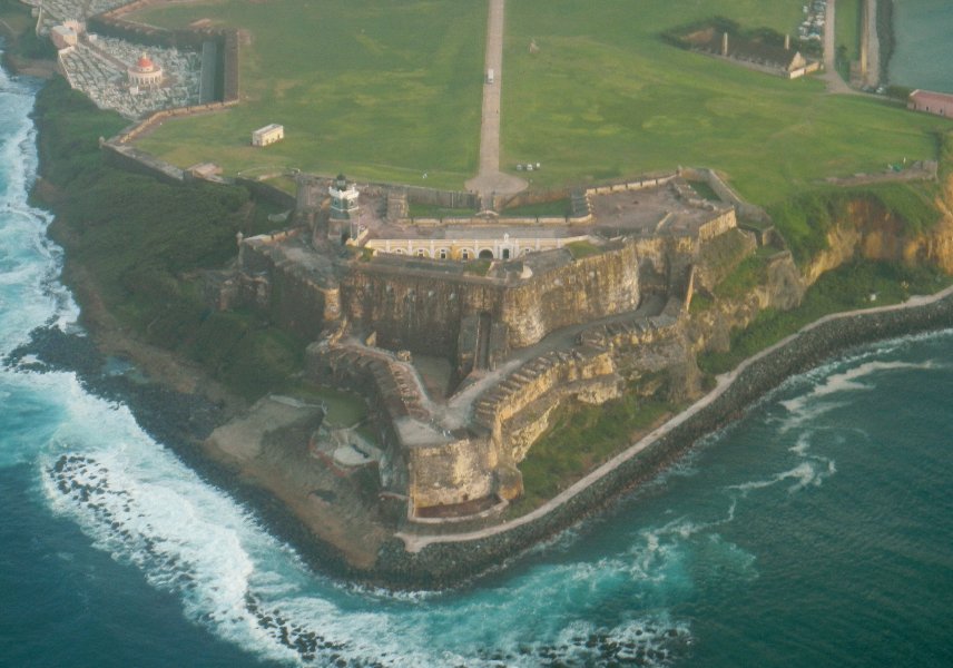 From airplane on the way home - Fort El Morro