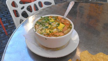 Mexican chicken soup with avocado (December 2012) Mexican chicken soup with avocado (December 2012)