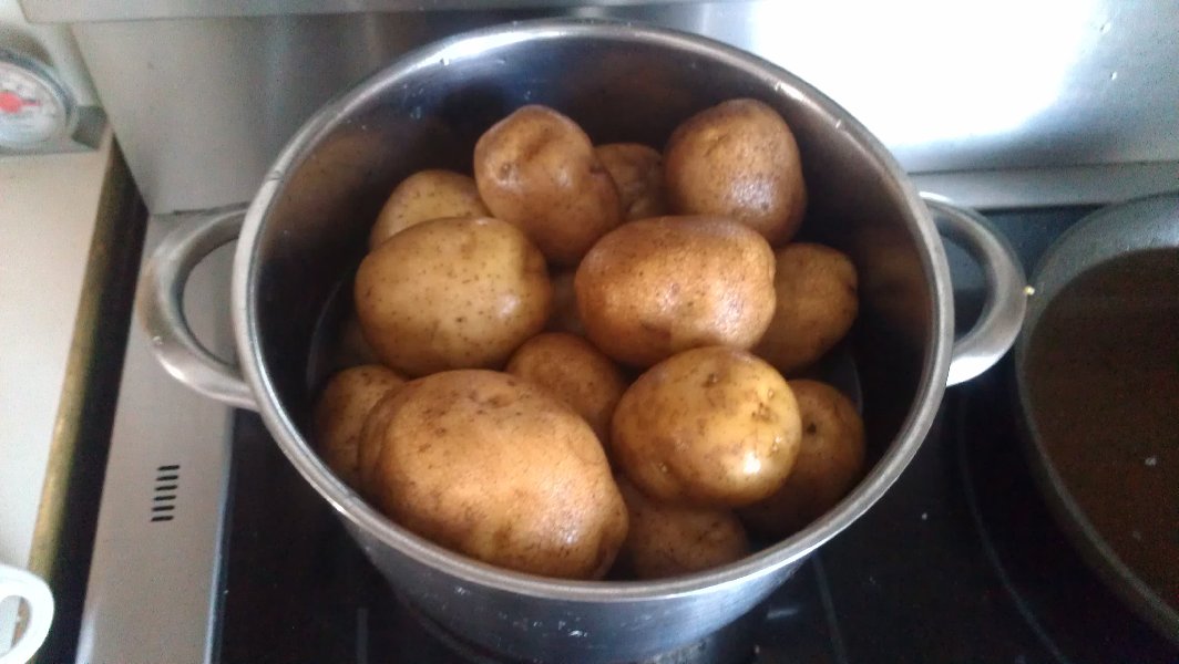 I cooked potatoes for salad and let them cool