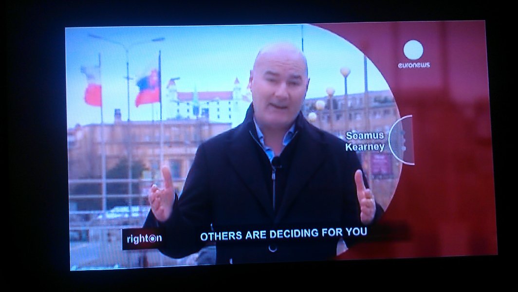 Today in TV, I caught a coverage of Slovakia