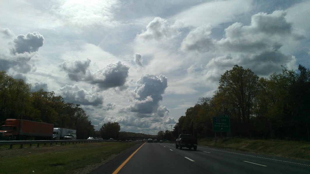 Amazing clouds in front of me