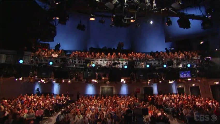 There I am, among the audience, on the balcony, at right