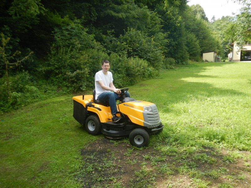 This summer, Tom tried multiple kinds of cutting grass (even with a scythe)
