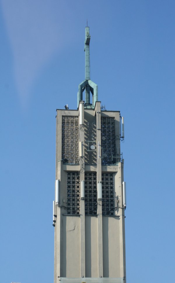 There are cell antennas on churches not only in Pittsburgh