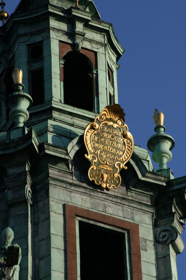 Inscription on a Wawel cathedral tower