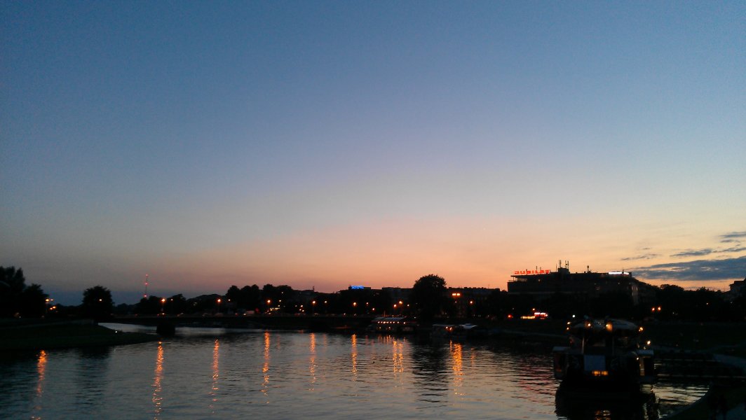 Vistula River at dusk