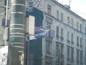 What a surprise - "Krakow street" in Krakow (July 2013) What a surprise - "Krakow street" in Krakow (July 2013)