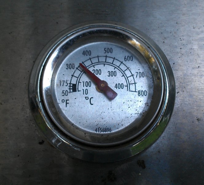 Grill is preheated to the exact temperature, following the instructions of our chef