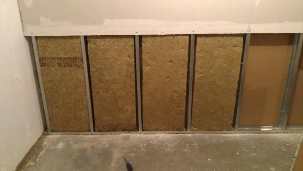 We soundproofed two walls