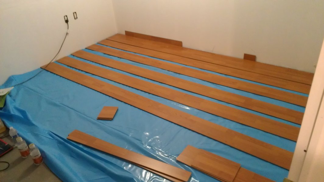 Laying the floor