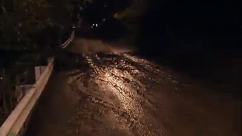 Consequent mudslide at the adjacent street