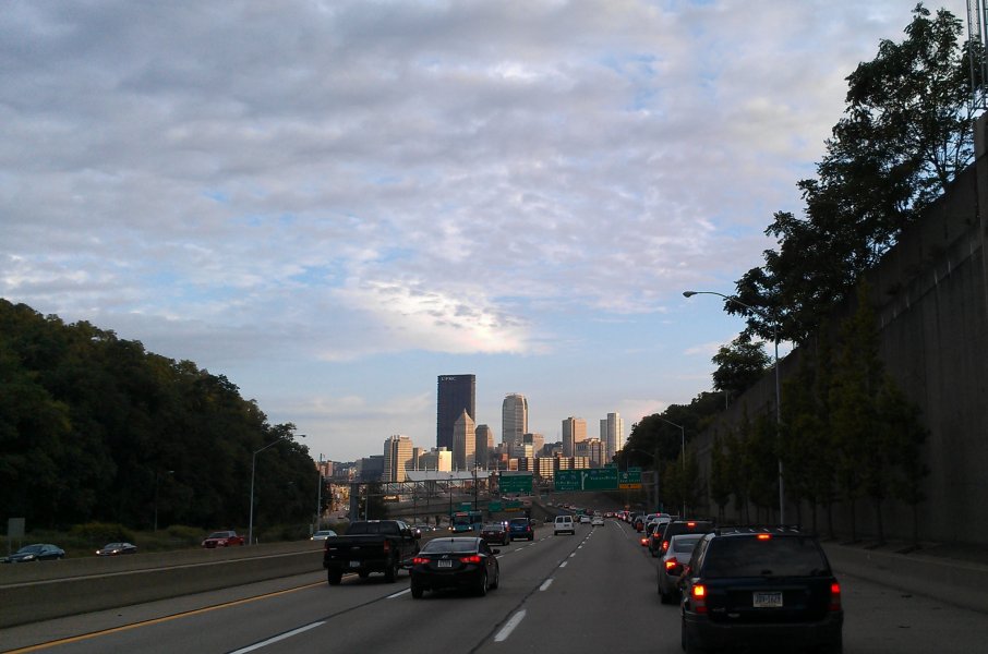 View to downtown Pittsburgh