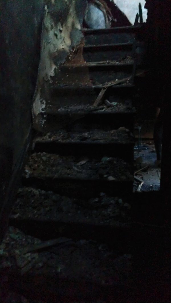 Stairs to second floor