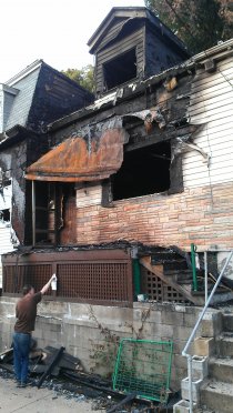 Tomáš's house after the blaze (September 2013) Tomáš's house after the blaze (September 2013)