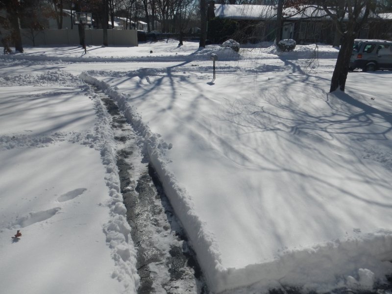 Cesar cut the first path through the snow