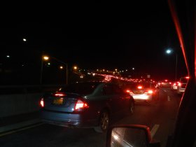 Traffic jam at Belt Pkwy on the way home (February 2014) Traffic jam at Belt Pkwy on the way home (February 2014)