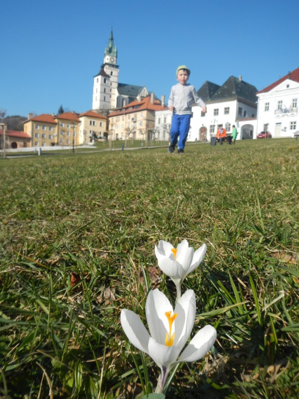 Playing on the main square