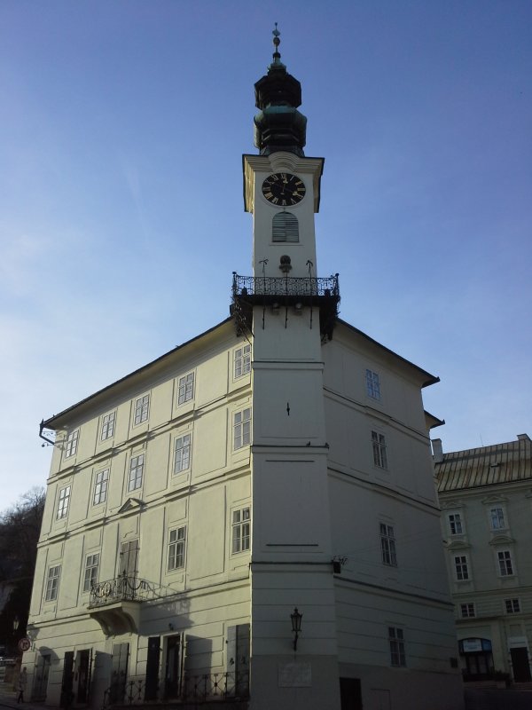 Town hall - fun fact: the hands on the tower clock are switched (the short shows minutes and the long one hours)