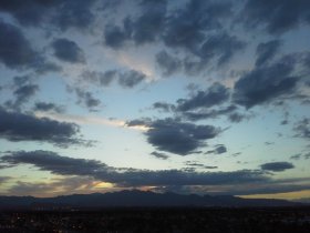 Evening sky over Spring Mountains (May 2014) Evening sky over Spring Mountains (May 2014)