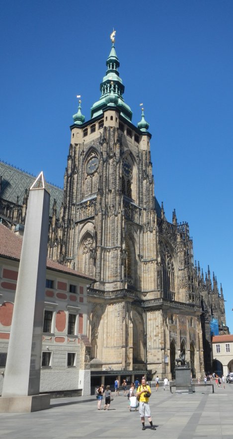 In front of St. Vitus Cathedral