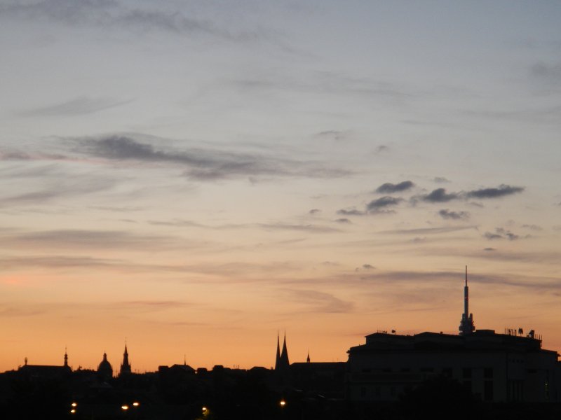 Dawn over Prague