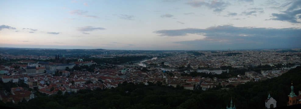 There is a really nice view to the city from the lookout tower