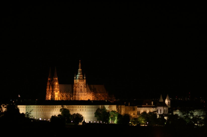 Amazing view to Prague Castle from Nebozzek