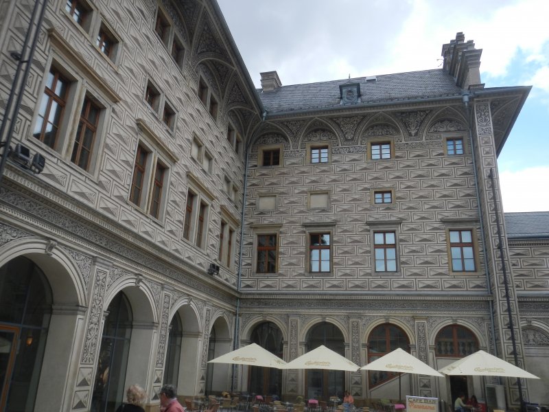 Schwarzenberg palace courtyard