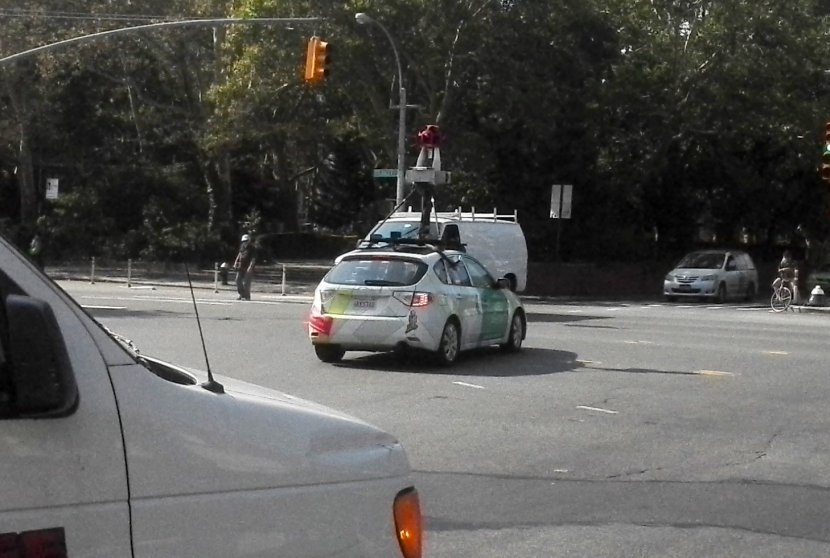 This morning, on my way to work, I got photographed by Google Car three times. They must liked me :-)