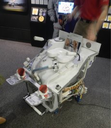 Space Shuttle toilet ($35 million per piece), with detailed explanation of its function by a knowledgeable professional staff. One could hardly imagine how difficult a simplest task may get in zero gravity. (December 2014) Space Shuttle toilet ($35 million per piece), with detailed explanation of its function by a knowledgeable professional staff. One could hardly imagine how difficult a simplest task may get in zero gravity. (December 2014)