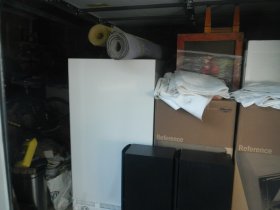 Garage is full again. Yet, we will add another truckload into it later. (August 2015) Garage is full again. Yet, we will add another truckload into it later. (August 2015)