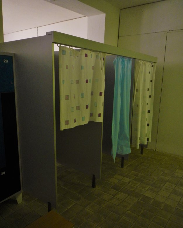 Changing stall for exhibitionists .-)
