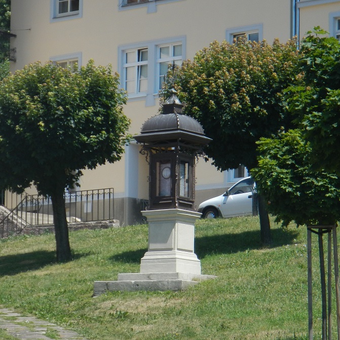 Old barometer on the main square