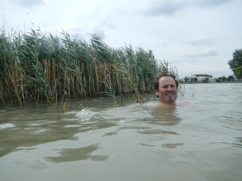 I swam in the lake