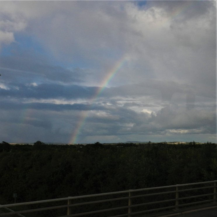 Irish rainbow welcome