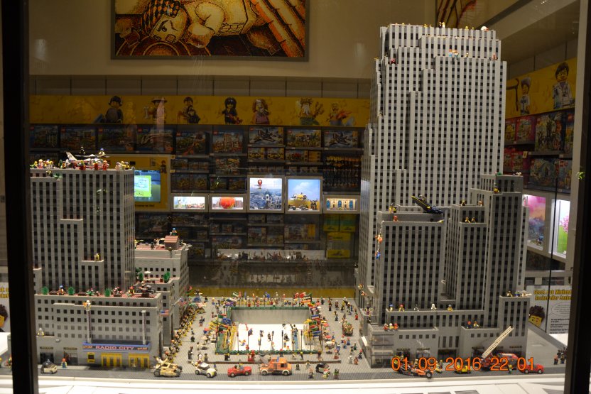 Lego model of Rockefeller Center