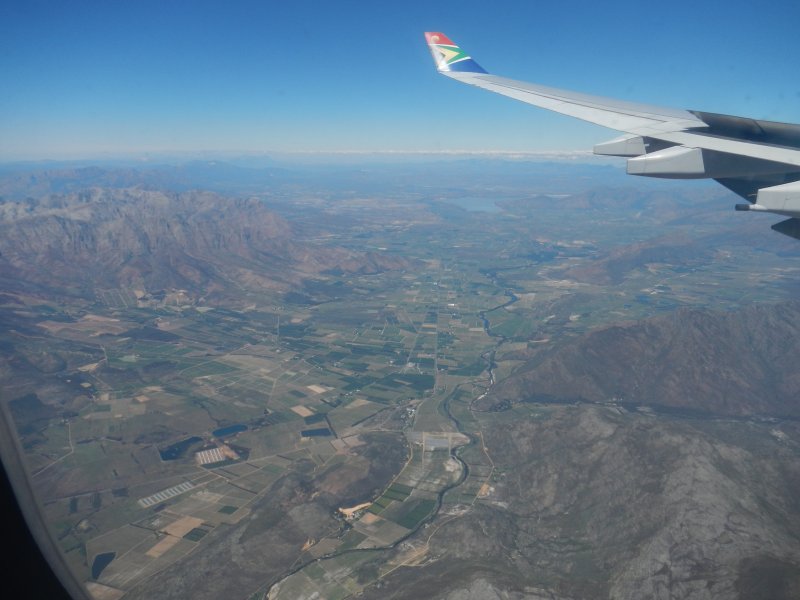 Close to Cape Town, the landscape got finally green