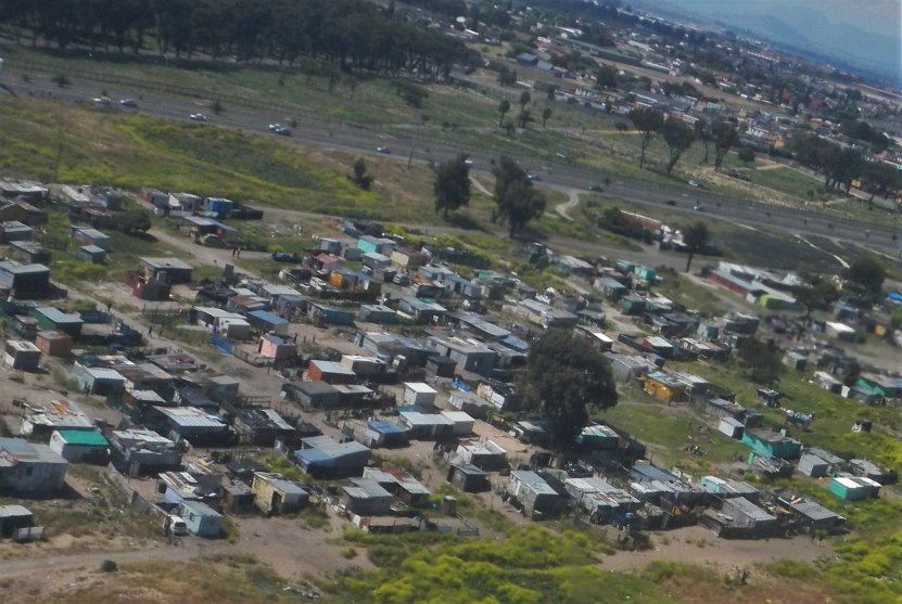 This first "informal settlement" took me by surprise, later I saw people lived in worse conditions on many other places