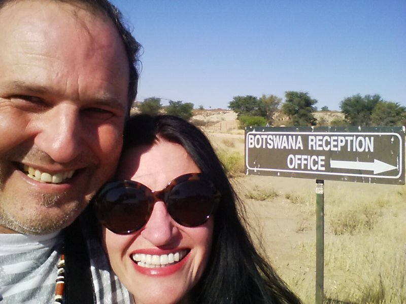 Few steps into Botswana