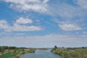 Orange River - the largest river in South Africa. Now, in the dry season, it's just a small river. (October 2016) Orange River - the largest river in South Africa. Now, in the dry season, it's just a small river. (October 2016)