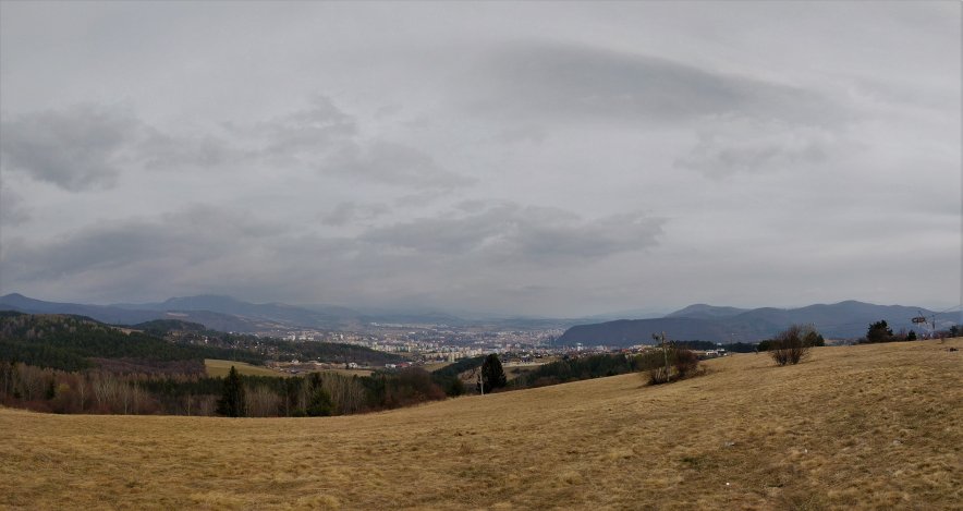 View to Bansk Bystrica on the way up