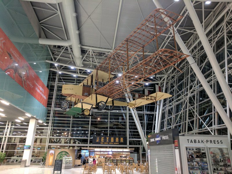 Model of Caproni Ca-33, the airplane that was used by gen. M. R. tefnik when returning to Slovakia in 1919