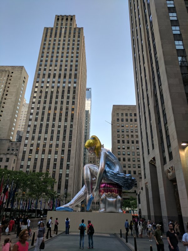 "Seated Ballerina" by Jeff Koons