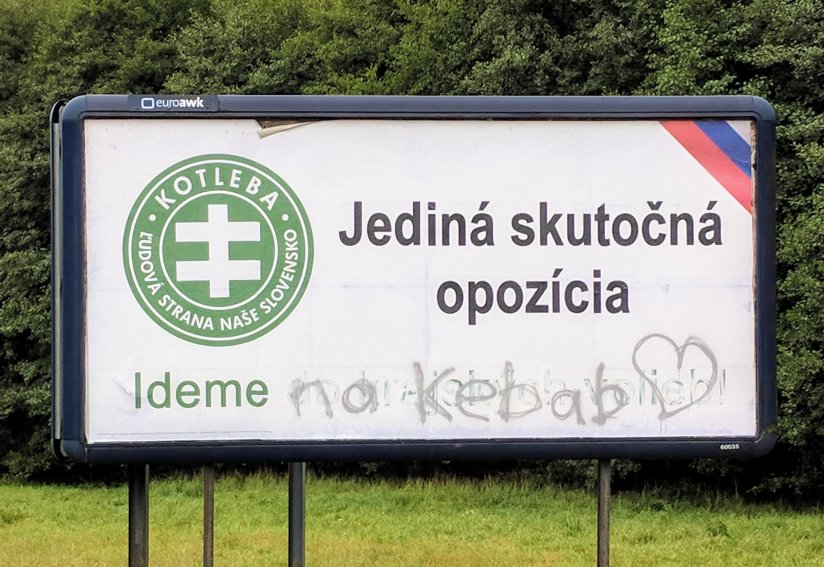 A billboard near Bartoov Lehtka