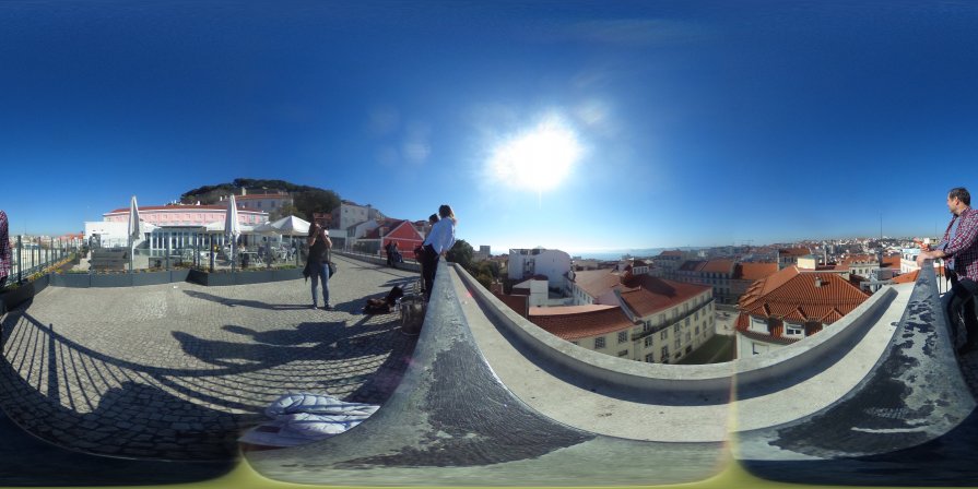 Viewing the city from Miradouro do Chão do Loureiro