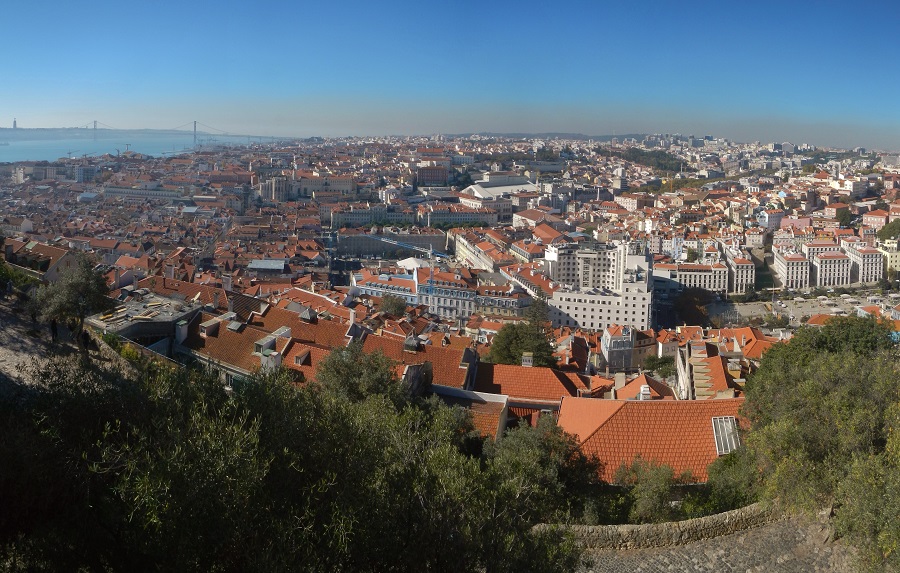 View of the city from the castle walls