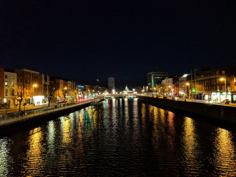 Dublin at night