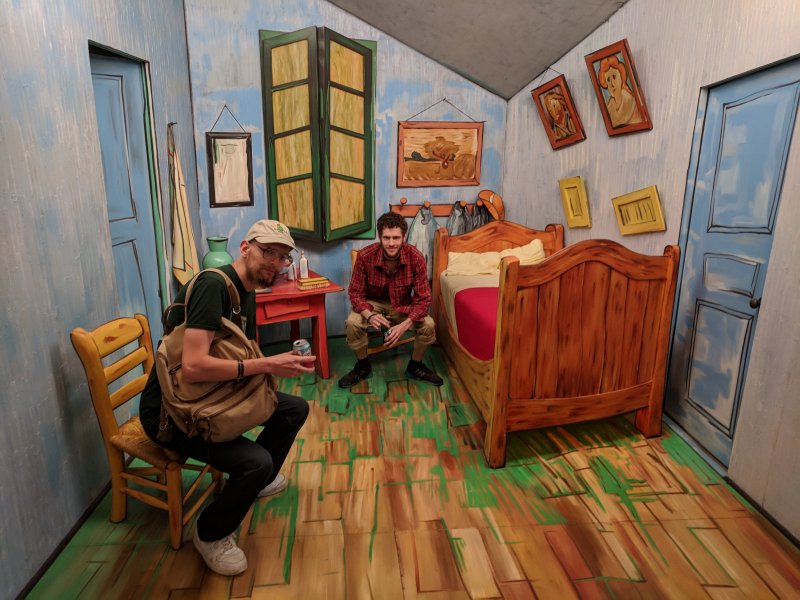 Na nvteve u Vincenta v jeho izbe v Arles (Jn 2018)