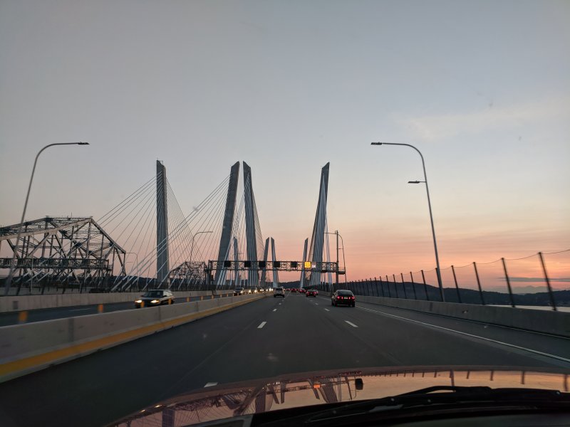 First time over the new Tappan Zee Bridge