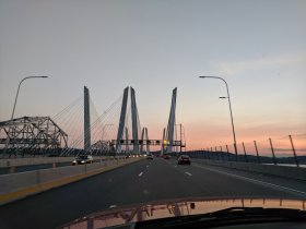 First time over the new Tappan Zee Bridge (July 2018)
